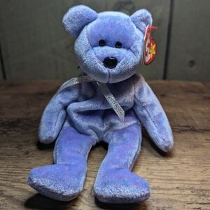 TY Beanie Babies Clubby II Purple Bear